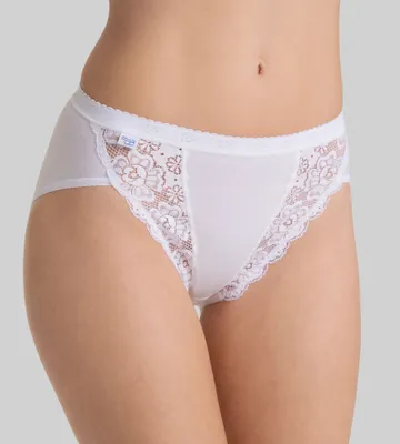 Produktbild von Sloggi Tai Taillen Slip aus Baumwolle WEISS Größe 42