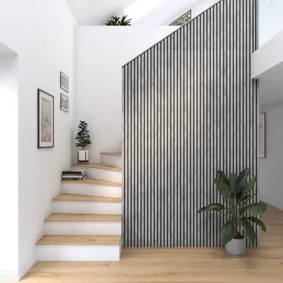 Produktbild von Fjordwall Akustikpaneel Laminat Betongrau 2400 x 600 x 20 mm