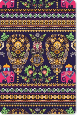 Produktbild von MuchoWow® Mauspad Mousepad Muster - Elefant - Rosa 40x60 cm - Mousepads - Maus Mat - Pad - Mausunterlage - Schreibtisch Accesoire