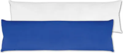 Produktbild von Seitenschläfer Kissenhülle Blau ca. 40x140 cm – Mikrofaser Bezug inkl. Füllkissen, waschbar, für Körperkissen, Füllkissen und Seitenschläferkissen