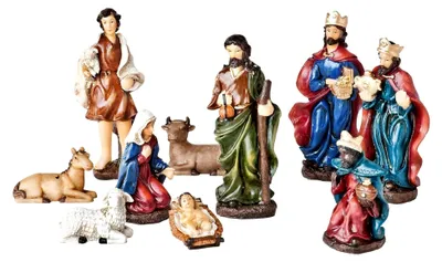 Produktbild von 10 XXL-Krippenfiguren Weihnachten Krippe Figur