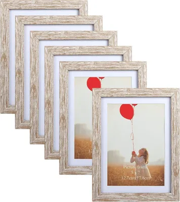 Produktbild von Bilderrahmen Set 6er 13x18/15x20 cm für Wand und Tisch, Beige