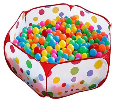 Produktbild von KUUQA Bällebad Bällepool mit Aufbewahrungstasche für Kinder, Haustiere 100CM (Bälle Nicht im Lieferumfang enthalten)