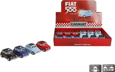 Produktbild von Toysquare Auto Fiat 500 mit  Rückzugsmotor