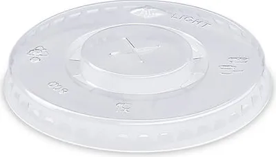 Produktbild von 200x Deckel mit Kreuzschlitz für Pappbecher mit Ø 80mm aus rPET