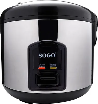 Produktbild von Sogo ARROZ-10085, Schwarz, Edelstahl, 1,8 l, 12 h, Tasten, Edelstahl, 700 W