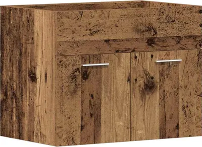 Obrázok produktu pre vidaXL Umývadlová skrinka so starým vzhľadom dreva 60x38,5x46 cm