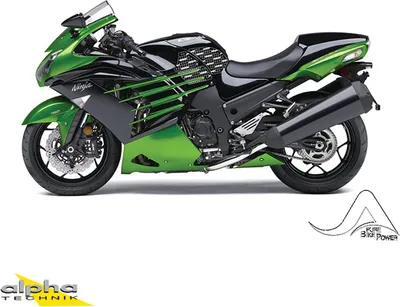Produktbild von Stompgrip klar, Kawasaki ZZR1400, 2012-19 ZZR1400 ZXT40H