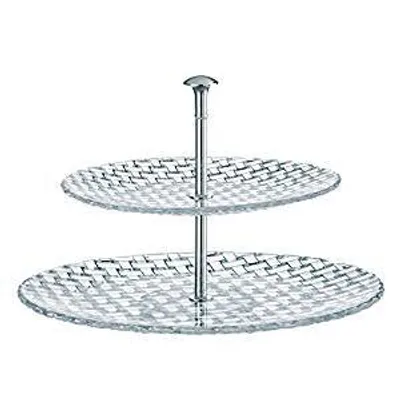 Produktbild von Nachtmann Vorteilsset 2 x 1 Glas/Stck Etagere gross 2tlg. 4146/32cm+23cm Bossa Nova 78538 und Geschenk + Spende