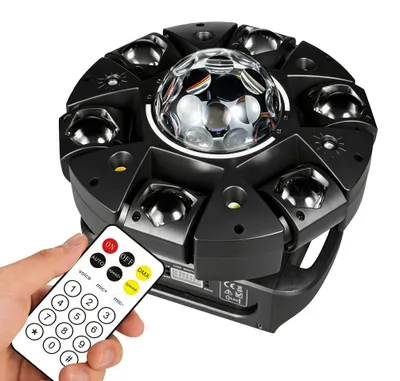 Obrázek produktu pro Jevištní světlomet, ovládání DMX512, RGBW efekty, teplé světlo, zástrčka EU