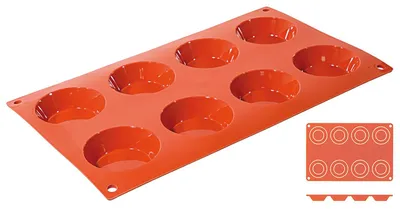Produktbild von Silikon-Backmatte, TARTELETTE mit 8 Formen
