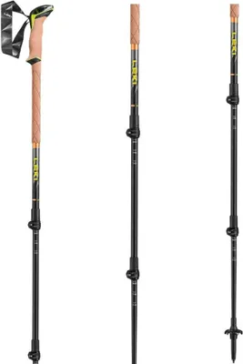Obrázok produktu pre Leki Sherpa Dark Anthracite/Copper/Neon Yellow 110 - 145 cm Turistické palice