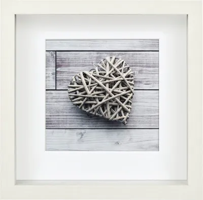 Produktbild von Hama Scala, Einzelbilderrahmen, MDF-Platten, Weiß, 15 x 15 cm, Quadratisch, Nachdenklich