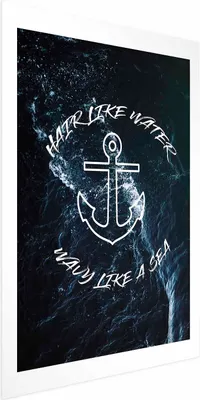 Produktbild von Posterpapier Poster - Hair Like Water, Wavy Like the Sea 60x90 cm Text m-C-0322-ao-a