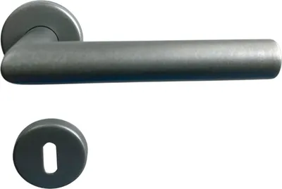 Produktbild von TrendLine Türgriff-Garnitur BB Edelstahl kaschmiergrau Ø 49,1 mm