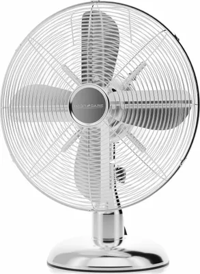Produktbild von ProfiCare Ventilator mit Schwenkfunktion | leise 3 Stufen | Ø 30 cm | Tischventilator 35W | Fan | Tischventilator sehr leise | PC VL 3063 M chrom