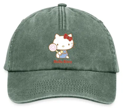 Produktbild von Spreadshirt Hello Kitty Mit Lollipop Vintage Cap, One size, Vintage Flaschengrün