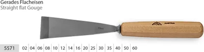 Obrázek produktu pro Dláto STUBAI leštěný jednostranně broušený tvar 1 12 mm
