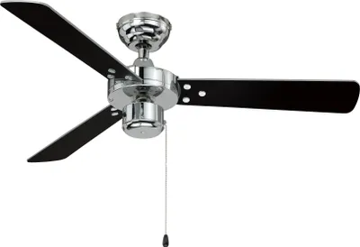 Image de Ventilateur de plafond Cyrus Chrome 107 cm avec chainette