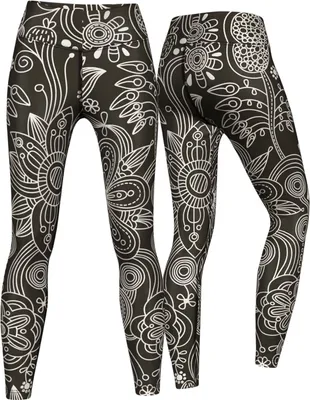 Produktbild von Henna Passion Leggings sehr dehnbar für Sport,Yoga, Gymnastik, Training, Tanzen & Freizeit, Größe:L