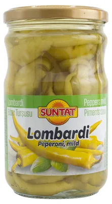 Zdjęcie produktu dla Suntat pepperoni łagodna 550g – łagodna, chrupiąca pepperoni w szklance, idealna do sałatek i dań