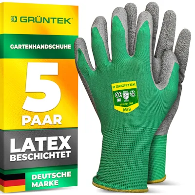 Obrázok produktu pre GRÜNTEK® 602.201.008 GRÜNTEK® unisex Gartenhandschuhe grün Größe 8 5 Paar