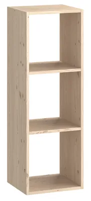 Immagine prodotto di Pensile Libreria 3 Ripiani 36x30x104 cm in Legno di Pino Naturale