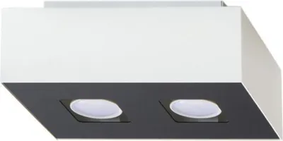 Produktbild von Deckenleuchte MONO 2 weiß 2xGU10 10W Stahl 11x14x24cm Sollux Lighting