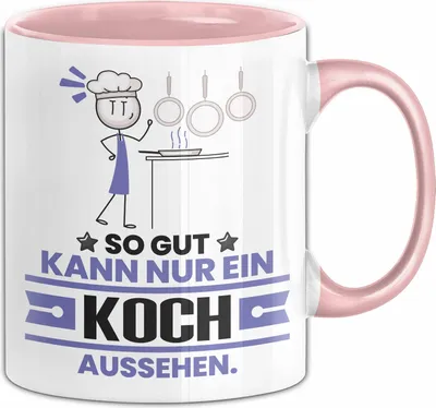 Produktbild von Koch Geschenk Tasse So Gut Kann Nur Ein Koch Aussehen Geschenkidee Kaffee-Becher (Rosa)