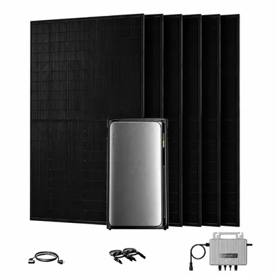 Produktbild von Powerness Balkonkraftwerk mit Speicher 1920Wh Ecoflow Stream Ultra Speicher 4 MPPT und 3000W Full Black Bifazial Solarmodule (0% MwSt)