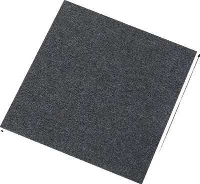 Immagine prodotto di Moquette in quadrotte, design antiscivolo, proprietà fonoassorbenti, grigio scuro