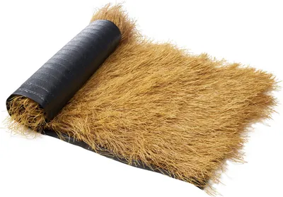 Immagine prodotto di VEVOR Tetto di paglia artificiale, 600 x 50 cm, tetto di paglia sintetico, simulazione di tetto di paglia, rotolo di tetto di paglia, stuoia per palapa tiki per terrazza, piscina, spiaggia, decorazione di feste tropicali hawaiane