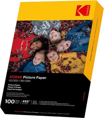 Produktbild von KODAK 10 x 15 cm glänzendes Fotopapier, 180/m², 100 Blatt