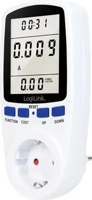 Produktbild von LogiLink Energiekosten-Messgerät 7 Funktionen weiß
