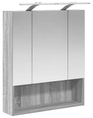 Immagine prodotto di Mobiletto per specchio da bagno Grigio Sonoma 60 x 14.5 x 70 cm