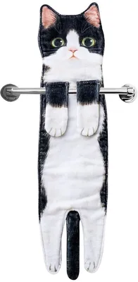 Lustiges Katzenmotiv - Superabsorbierend und weich - 53,3 cm x 12,7 cm