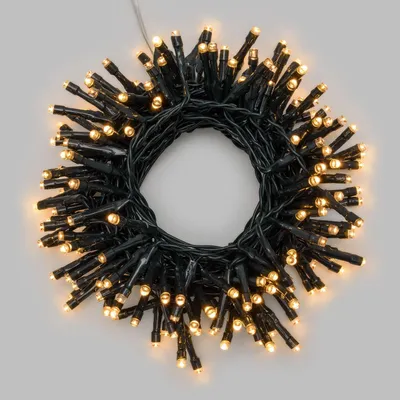 LED-Lichterkette 180 warmweiße LEDs Timer 8 Modi Schneeflocken