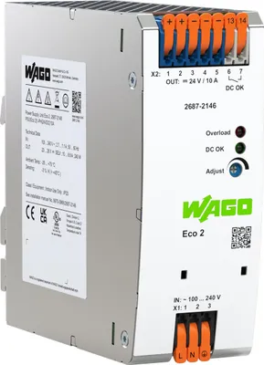 Produktbild von Wago 2687-2146, Grau, -25 - 70 °C, -40 - 85 °C, 50 mm, 130 mm, 800 g