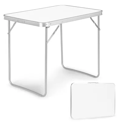 Produktbild von Klappbarer Picknicktisch für unterwegs, Tischplatte 80 x 60 cm, weiß, MultiGarden