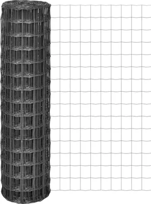 Produktbild von vidaXL Eurozaun Stahl 10 x 1,5 m Grau