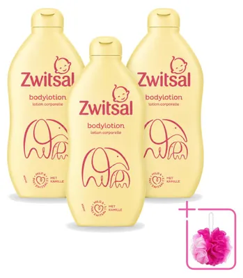 Zdjęcie produktu dla 3 sztuki kremu do ciała Zwitsal, pielęgnujący, 400 ml - zestaw ekonomiczny