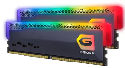 Zdjęcie produktu dla GeIL Orion V RGB RAM DDR5 32 GB (2x16 GB) 5200 MHz PC5-41600 CL38 1,25 V Grigio