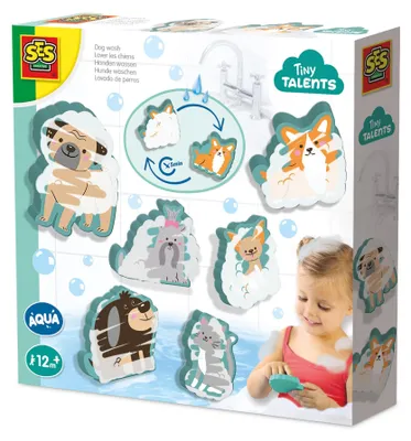 Produktbild von SES Creative Tiny Talents Hunde waschen, Badespielzeugfigur, Junge/Mädchen, 1 Jahr(e), Mehrfarbig