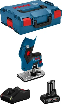 Produktbild von Kantenfräse BOSCH GKF 12V-8 (1 x 6,0 Ah + GAL12V-40 + L-Boxx 136)