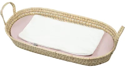 Produktbild von Wickelkorb Set Matratze Laken Jeanne - 77 x 36 - Rose | by SEVIRA KIDS