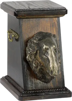 Image de Borzoï - Urne funéraire pour chien, urne élégante avec statuette, urne commémorative avec buste de chien de la marque Art-Dog.
