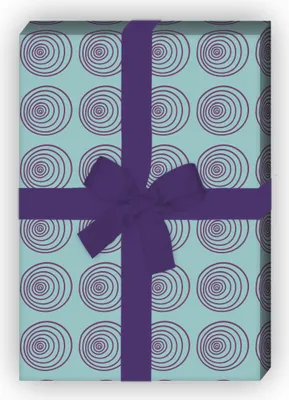 Produktbild von Doodle Geschenkpapier Set, Dekorpapier, Musterpapier mit Kringeln, lila - G8588, 32 x 48cm