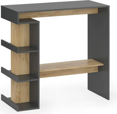 Produktbild von Bartisch Vicco Dana Anthrazit/Goldkraft Eiche 108 x 50 cm, Model 57733