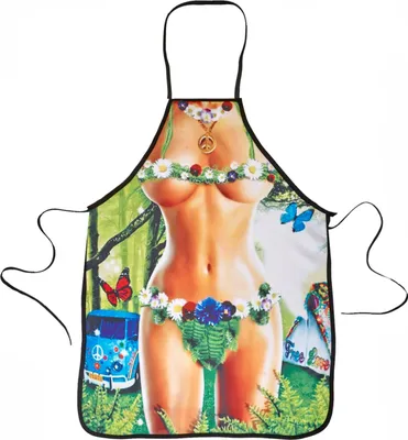 Produktbild von Grillschürze "Hippie Girl" Flower Power | Einheitsgröße