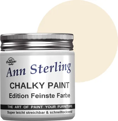 Produktbild von Ann Sterling Kreidefarbe Shabby Chic Farbe: 250ml. Lack Chalky Paint - Cafe Au Lait